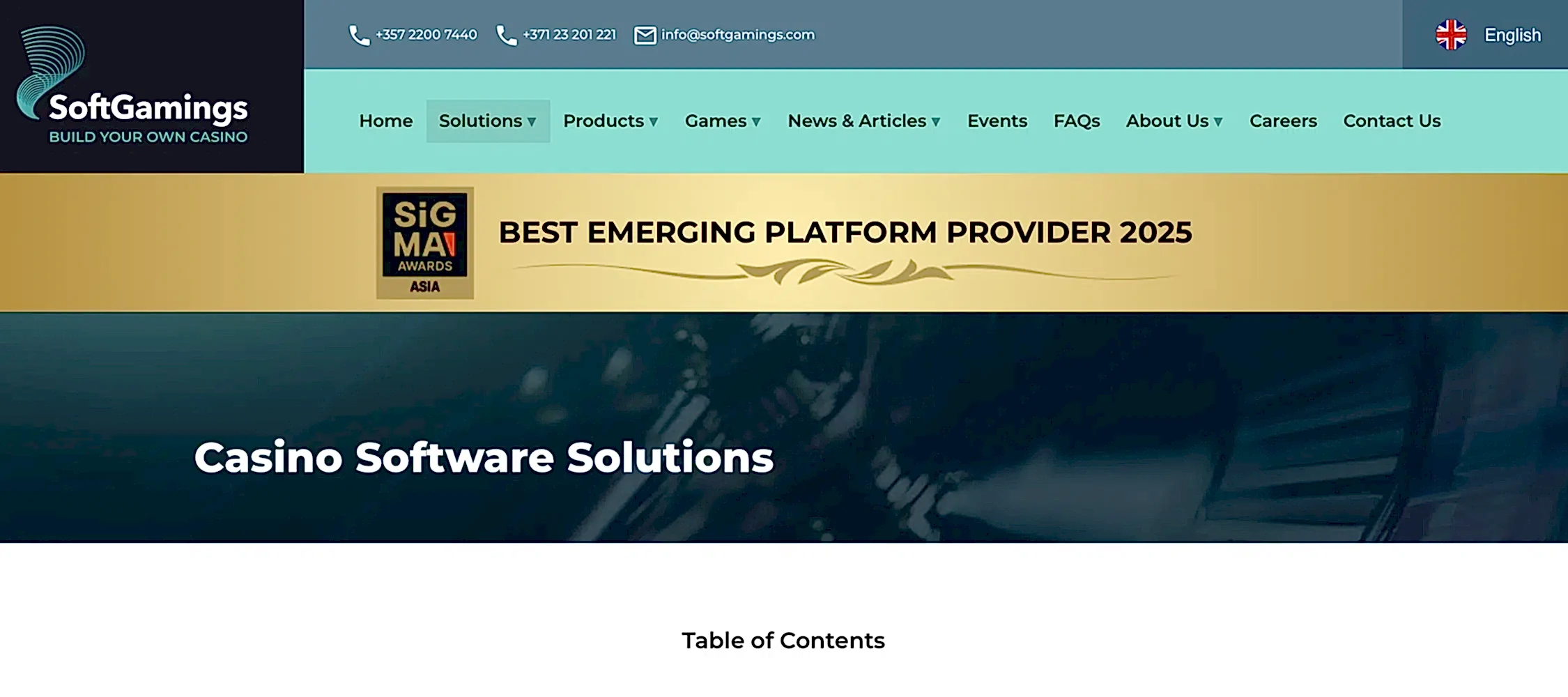 softgamings igaming b2b provider