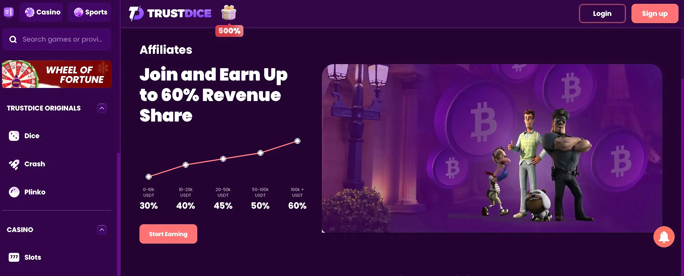 trustdice affiliates bitcoin casino affiliate program